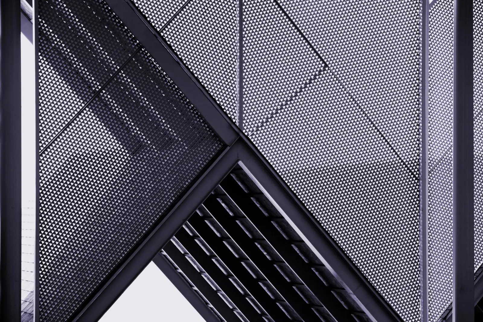 Metallgitter-Fassadendetail